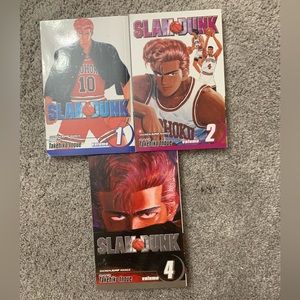 Slam Dunk vol 1,2,4 By Takehiko Inoue Manga comic